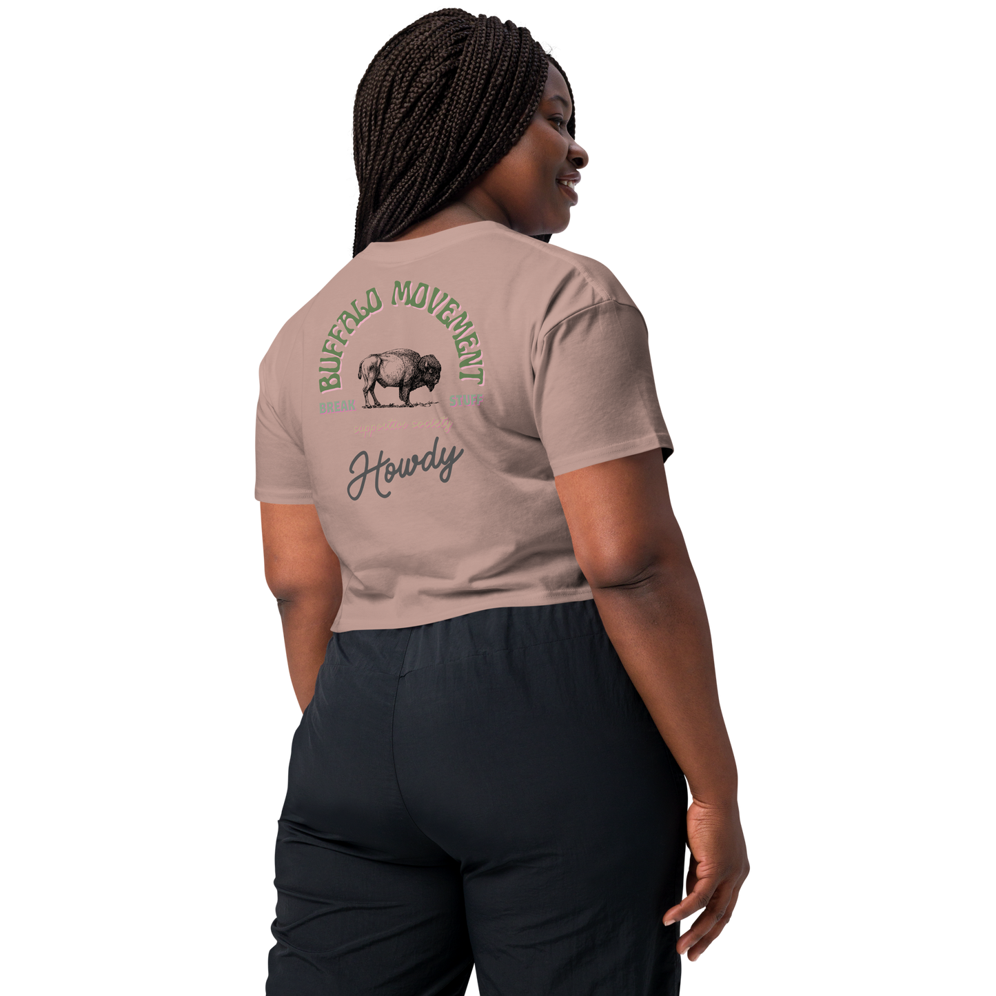 crop shirt hazy pink HOWDY
